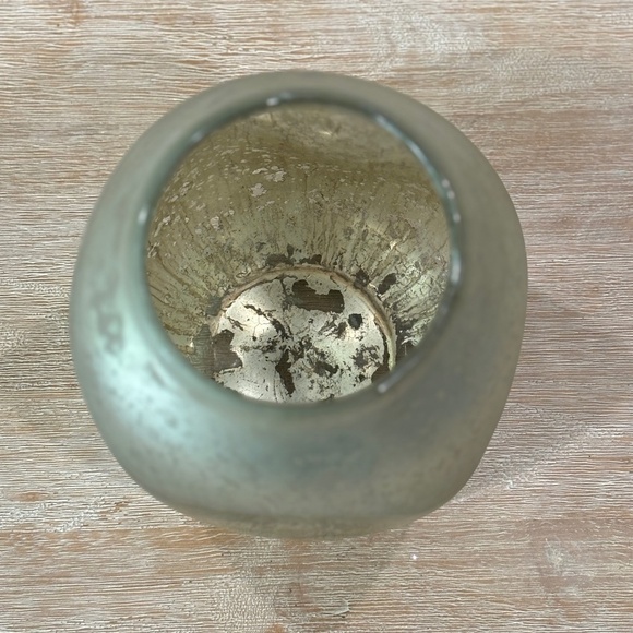 Anthropologie Dimpled Mercury Glass Vase, Small - Picture 3 of 4